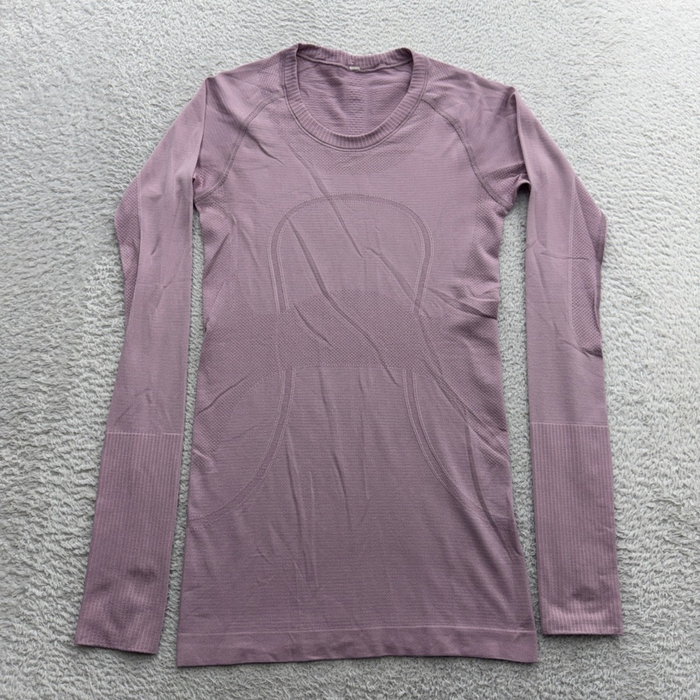 Lululemon Swiftly Tech Long Sleeve 2.0 Mauve Purple Athletic Top Size 4